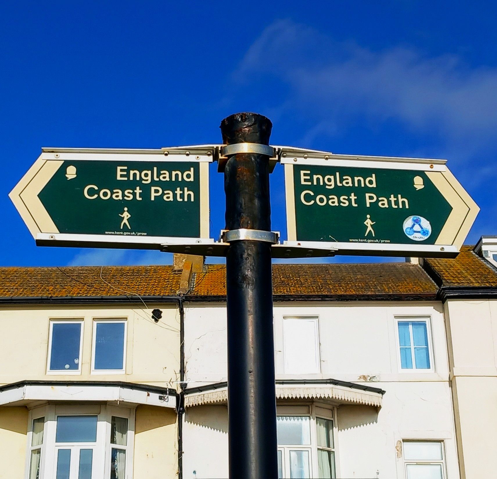 England Coast path sign